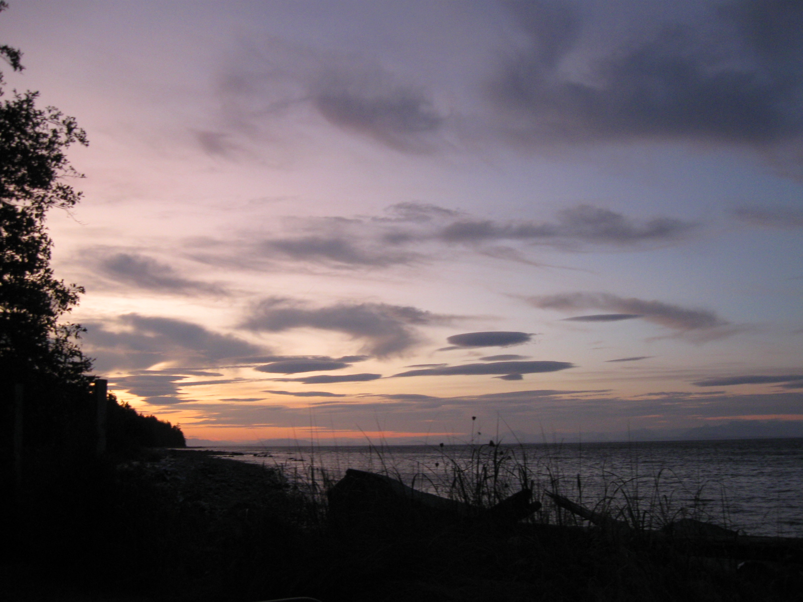 view at dusk
