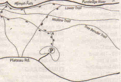 Map of Nymph Falls Park
