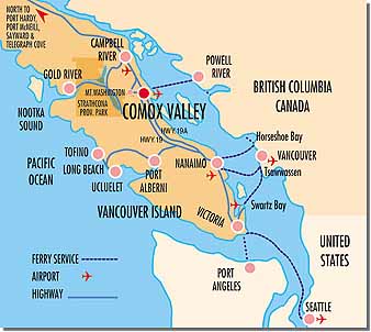 travel to the Comox Valley, BC, Canada